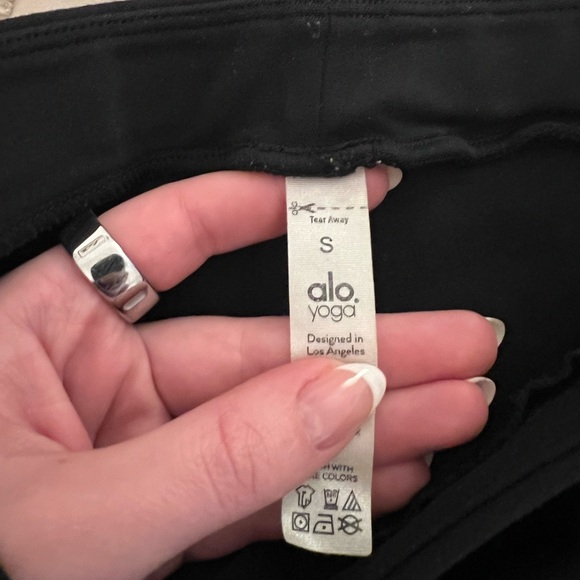 Alo High Waist Zip Flare Leggings Yoga Pants 7/8 Length - Picture 4 of 4